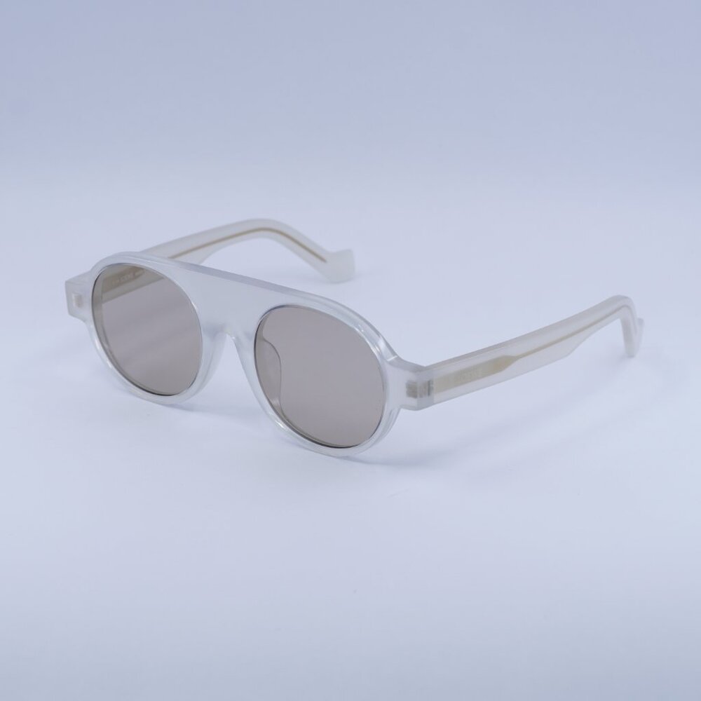 🕶️ New Loewe LW40020F 21E Sunglasses - White Frame, Brown Lenses